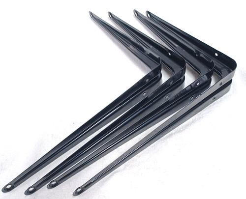 Shelf brackets black 8x10 - brackets, 8x10"